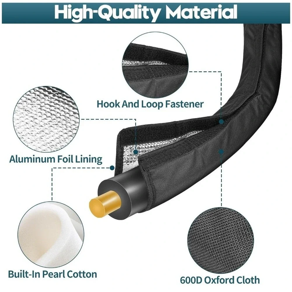 3-Layer HVAC Copper Pipe Insulation Cover Wrap 72